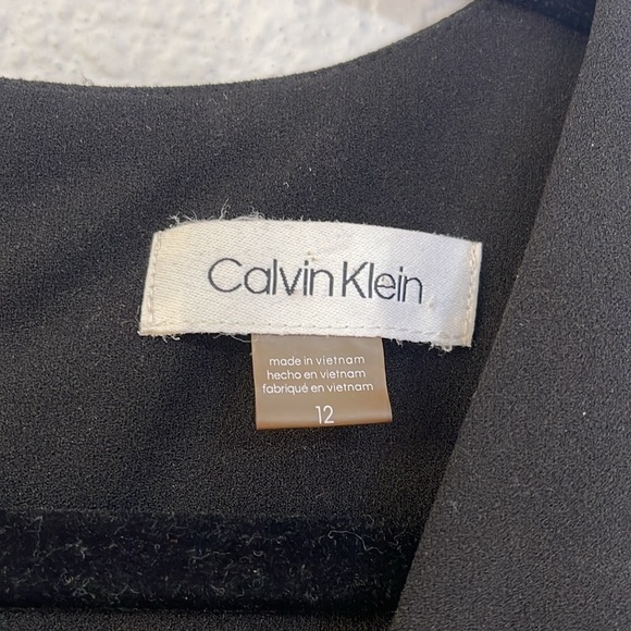 Calvin Klein Black mini dress size 12 - Picture 3 of 8